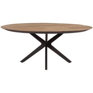 DTP Home Coffee table Metropole round,38xØ90 cm, recycled teakwood