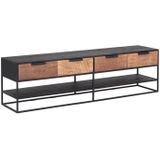DTP Home TV wall element TV stand Cosmo, 4 drawers,50x180x40 cm, recycled teakwood