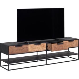 DTP Home TV wall element TV stand Cosmo, 4 drawers,50x180x40 cm, recycled teakwood