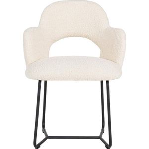 MUST Living Arm chair Vista,81x60x59 cm, bouclé natural