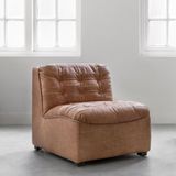 MUST Living Lounge chair Liberty,75x67x85 cm, buffalo leather cognac