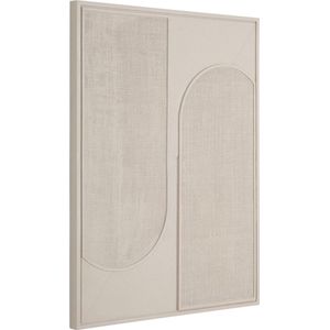 MUST Living Wall Panel Elyn Cream small,102x76x4 cm, cream jute