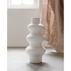 MUST Living Vase Bubble,52xØ25 cm, fiber cement white painted