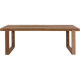 DTP Home Dining table Icon rectangular,78x220x100 cm, 8 cm top with split, recycled teakwood