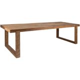 DTP Home Dining table Icon rectangular,78x220x100 cm, 8 cm top with split, recycled teakwood