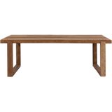 DTP Home Dining table Icon rectangular,78x250x100 cm, 8 cm top with split, recycled teakwood