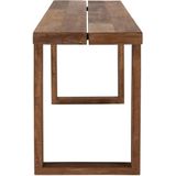 DTP Home Console / Writing desk Icon,76x150x50 cm, 6 cm top with split, recycled teakwood