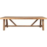 DTP Home Dining table Monastery rectangular,78x250x100 cm, 8 cm top with envelope, recycled teakwood