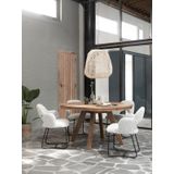 DTP Home Dining table Tradition round,78xØ140 cm, 6 cm top, recycled teakwood