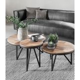DTP Home Coffee table Odeon round large,35xØ80 cm, recycled teakwood