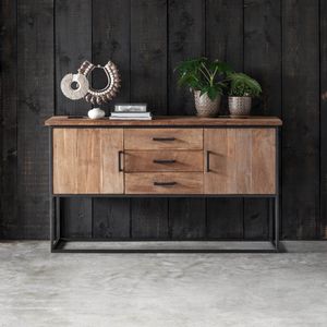 DTP Home Dresser Beam No.2, 2 doors, 3 drawers,90x158x43 cm, recycled teakwood