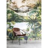 MUST Living Lounge chair Portofino,76x71x67 cm, iron frame with teakwood slats