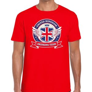 Rood Engeland drinking team t-shirt rood heren - United Kingdom kleding