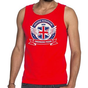 Bellatio Decorations - Engeland Drinking Team - Tanktop - Rood - 100% Katoen