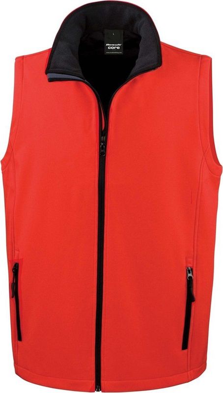 Softshell - Bodywarmer - Rood - 100% Polyester - Mouwloos