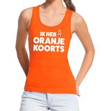 Bellatio Decorations - Oranje Koorts - Tanktop - Oranje - Mouwloos Shirt voor Dames