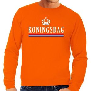 Bellatio Decorations - Koningsdag Sweater - Oranje - Trui voor Heren