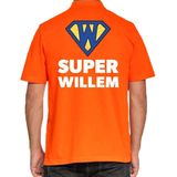 Koningsdag polo t-shirt Super Willem voor heren