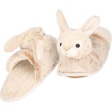 Dieren konijn/haas sloffen/pantoffels voor kinderen - Dierensloffen bosdieren voor jongens/meisjes 32-35