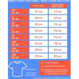 What The Fuck tijgerprint heren shirt blauw - Heren feest t-shirts
