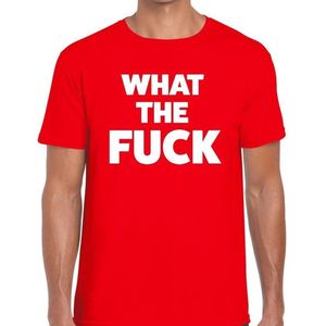 What the Fuck heren shirt rood - Heren feest t-shirts