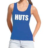 HUTS - Tanktop - Blauw - Mouwloos Shirt - Dames