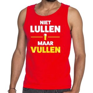 Bellatio Decorations - Tanktop - Rood - Katoen
