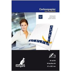 10x Carbonpapier/transferpapier/overtrekpapier blauw A4 - Blauwe overtrekvellen - Hobbymateriaal