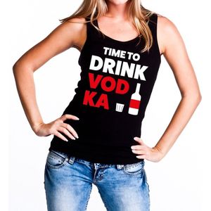 Bellatio Decorations - Tanktop - Zwart - Katoen