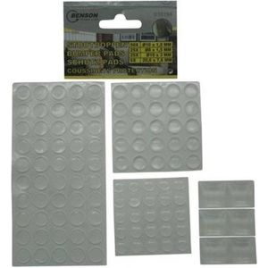 Siliconen stootdoppen / stootdruppels 106 stuks assorti - Tafel / deur beschermers / geluidsdempers