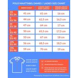 Crew poloshirt oranje voor dames - teamshirt polo t-shirt