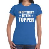 In dit shirt zit een Topper t-shirt blauw voor dames - Toppers kleding
