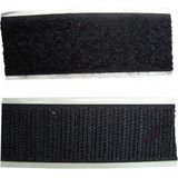 Klittenband zelfklevend zwart - klitttenband zelfklevend 100 cm