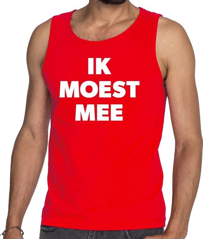 Bellatio Decorations - Tanktop - Rood - Katoen