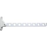 Kledinghaak - Inklapbaar - Wit - 30 cm - Voor 16 Hangers - Kledinghangerhaak Voor Aan de Muur