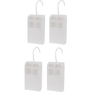 4x Witte waterverdamper kunststof 21,5 cm - Luchtbevochters