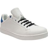 8x Shoeps XL elastische veters navy blauw - Sneakers/gympen/sportschoenen elastieken veters - Brede voeten - Hulp bij veters strikken