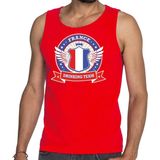 Bellatio Decorations - France Drinking Team - Mouwloos Shirt - Rood