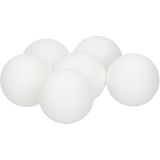 12x Speelgoed tafeltennis/ping pong balletjes wit 4 cm - Buitenspeelgoed