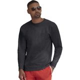 Fruit of the Loom - T-shirt Lange Mouwen - Heren - Antraciet - Katoen - Regular Fit - Ronde Hals