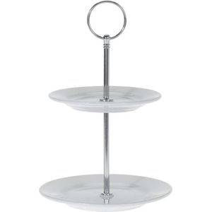 Porseleinen etagere 2-laags 21 cm