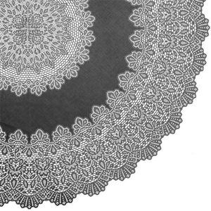 Buiten Tafelkleed/Tafellaken Antraciet Grijs Amira 152 cm Rond