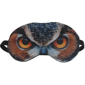 Dieren slaapmasker/oogmasker uil - Slaapmaskers voor in trein/vliegtuig/slaapkamer