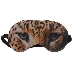 Dieren slaapmasker/oogmasker tijger voor volwassenen - Slaapmaskers voor in trein/vliegtuig/slaapkamer