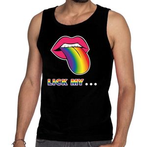 Bellatio Decorations - Tanktop - Zwart - Katoen