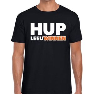 Nederlands elftal supporter shirt Hup LeeuWinnen zwart voor heren