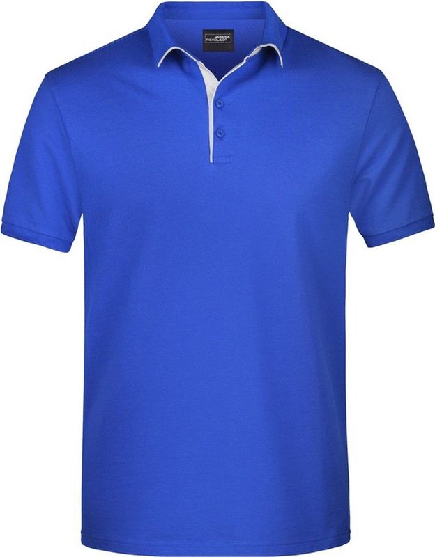 Golf Pro - Polo Shirt - Blauw/Wit - Herenkleding - Werkkleding
