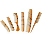 Haar Kammenset - Bruin - Kunststof - 6 Stuks