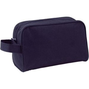Handbagage/reis toilettas zwart met handvat 21,5 cm voor kinderen - Toilettassen