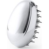 Haarborstel - Anti-Klit - Zilver - Kunststof - Compact Model